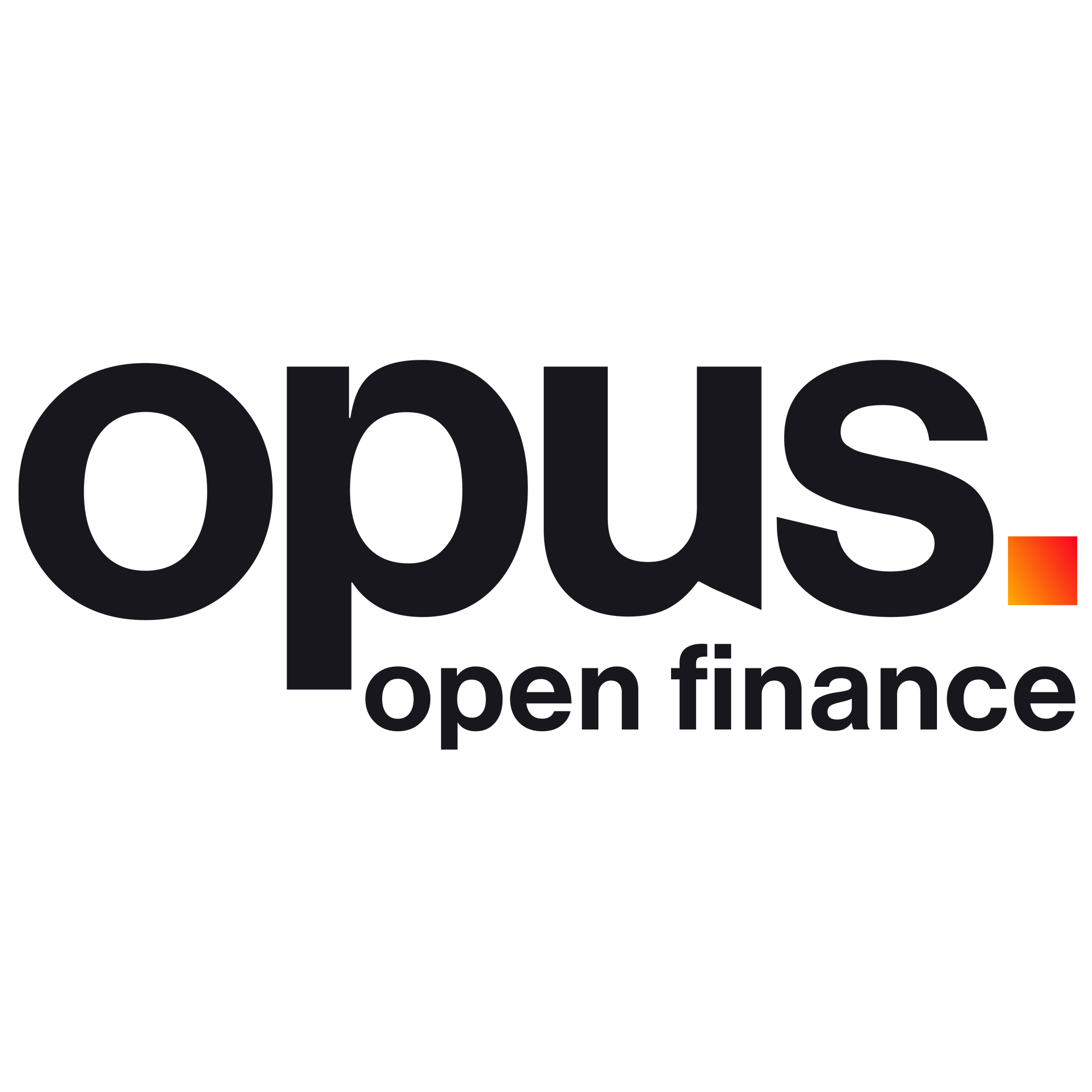 Logotipo Opus Open Finance, plataforma de infraestrutura tecnológica e conformidade para instituições financeiras ingressarem no Open Finance Brasil.